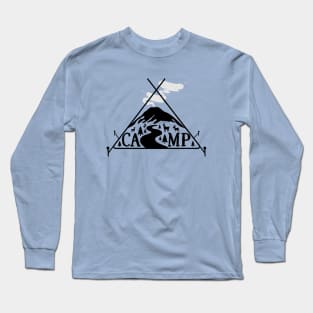 camping in the mountains with christmas vibes Long Sleeve T-Shirt